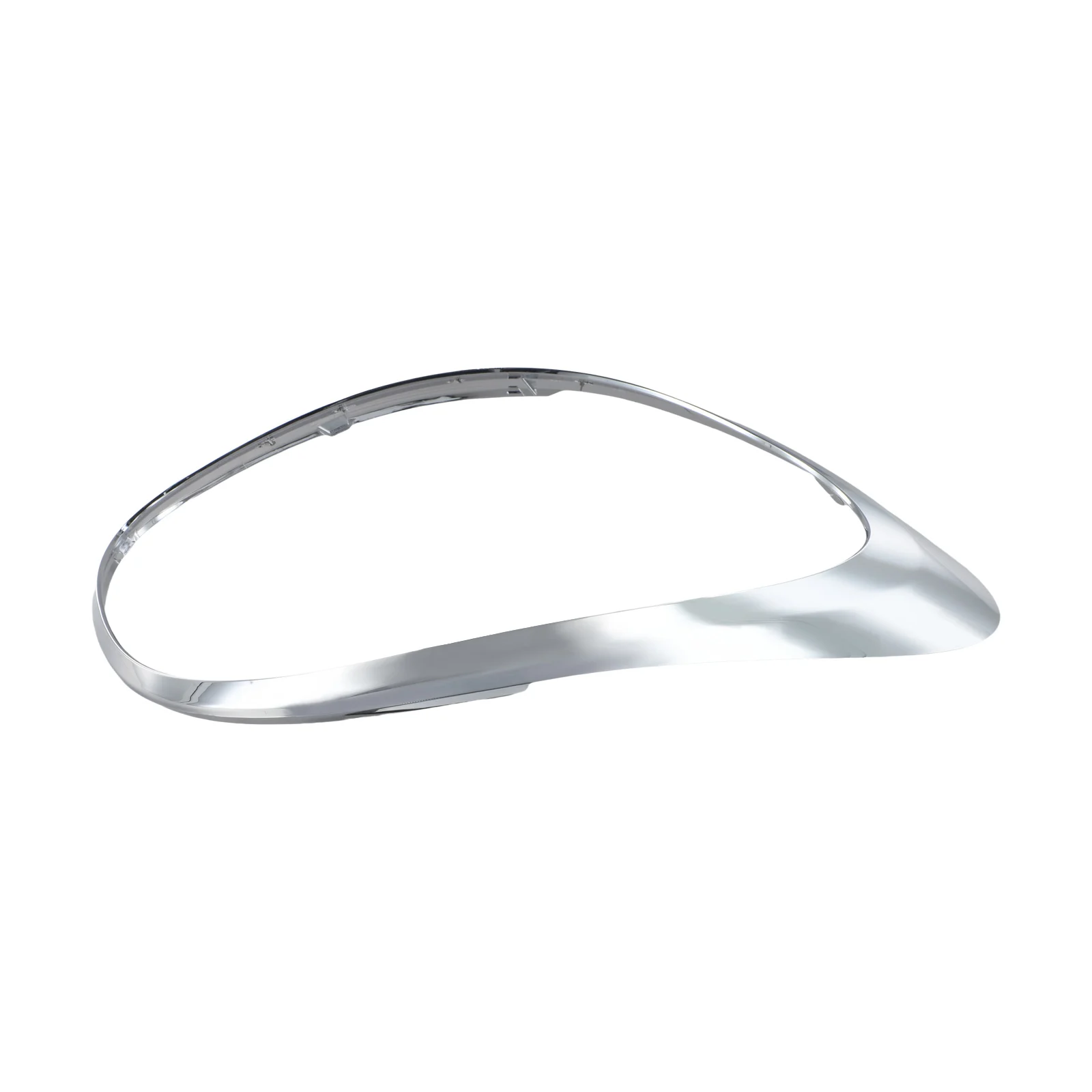 Silver Chrome Lamp Left Lamp Trim Easy Installation Non-deformation Material Wear-resistant Material Silver Chrome