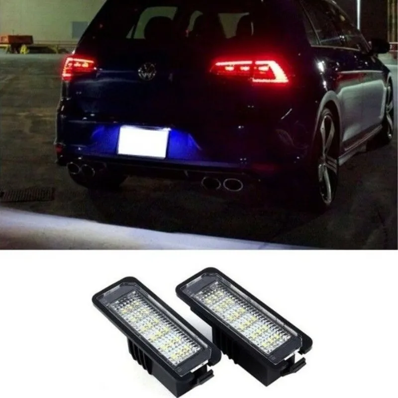 

2PCS LED License Plate Light Induction Decorative Light for Skoda Superb Sedan 3T4 3T5 2008 2009 2010 2011 2012 2023 2014 2015