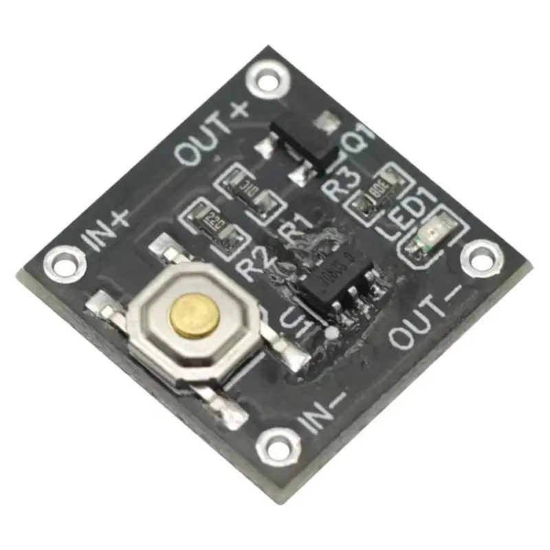 Best-Micro One Key Switch Module 5Pcs Single Bond Button Bistable Switch 2.2-5V 0.5Ua Continuous Load 2A Low Power