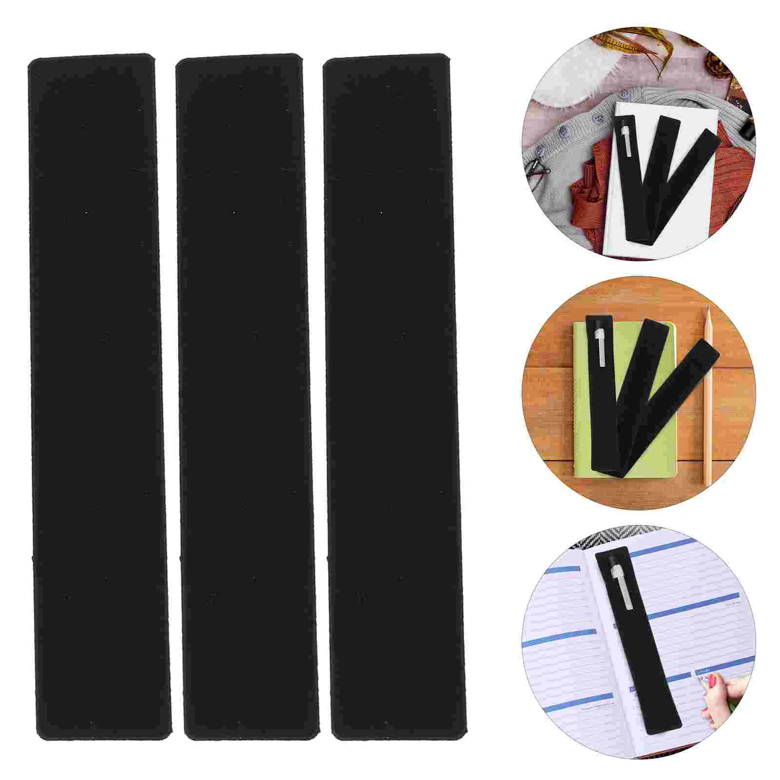 30 Pcs Fountain Pen Bags Pencil Case Pens Single Black Flannel Gift Packaging Pouch