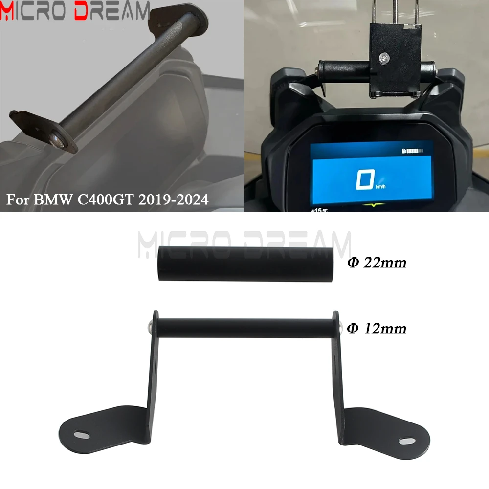 

For BMW C400GT 2019-2024 C400 GT C 400 GT C 400GT C400Motocycle Smart Phone Holder Navigation GPS Plate Bracket Mobile Mount Kit