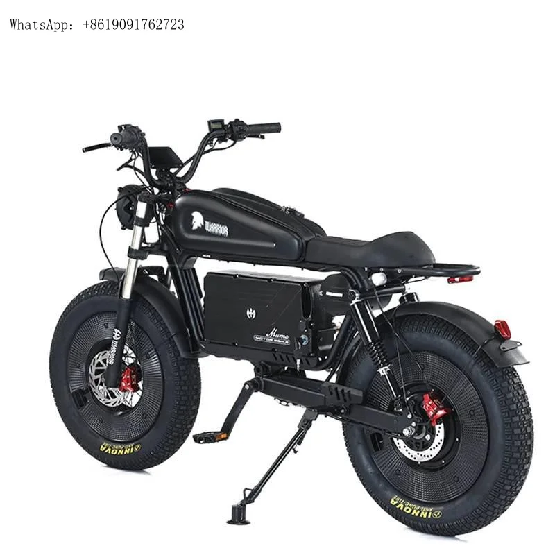 HIMOTO دراجة نارية كهربائية 3000 واط تصدير على الطرق الوعرة النقل سيارة الرجعية بطارية ليثيوم عجلتين الطاقة #3