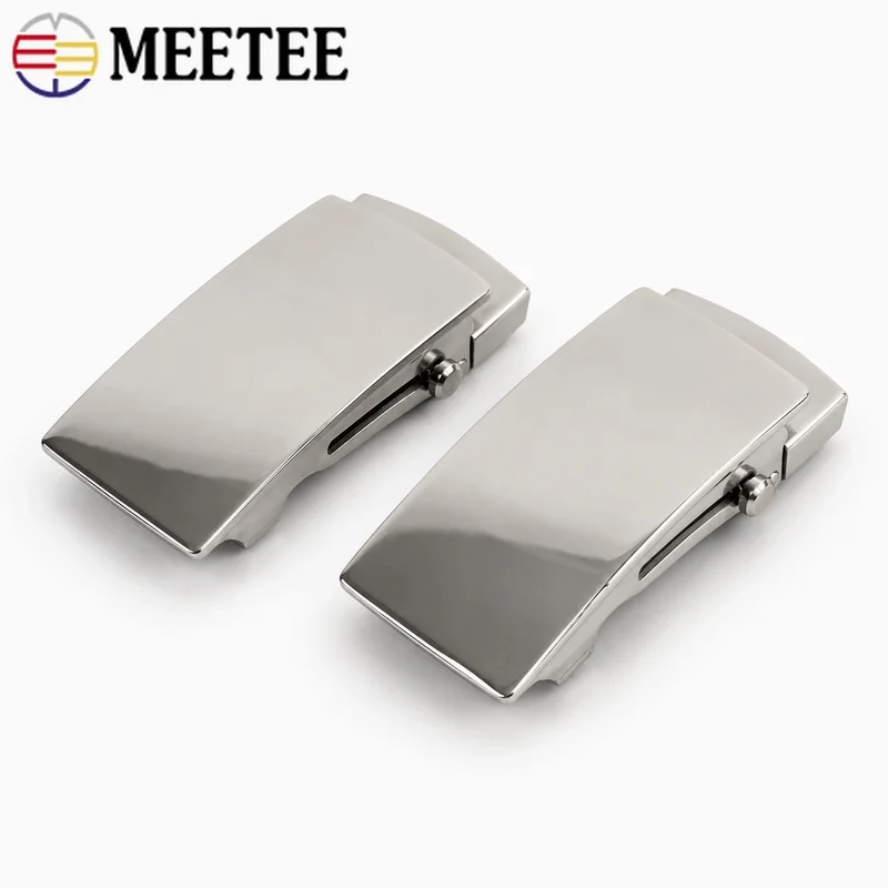 1Pc 36/39mm Stainless Steel Automatic Belt Buckle Toothless Roller Clasp for Men Waistband Leather Strap Replacement Accessory