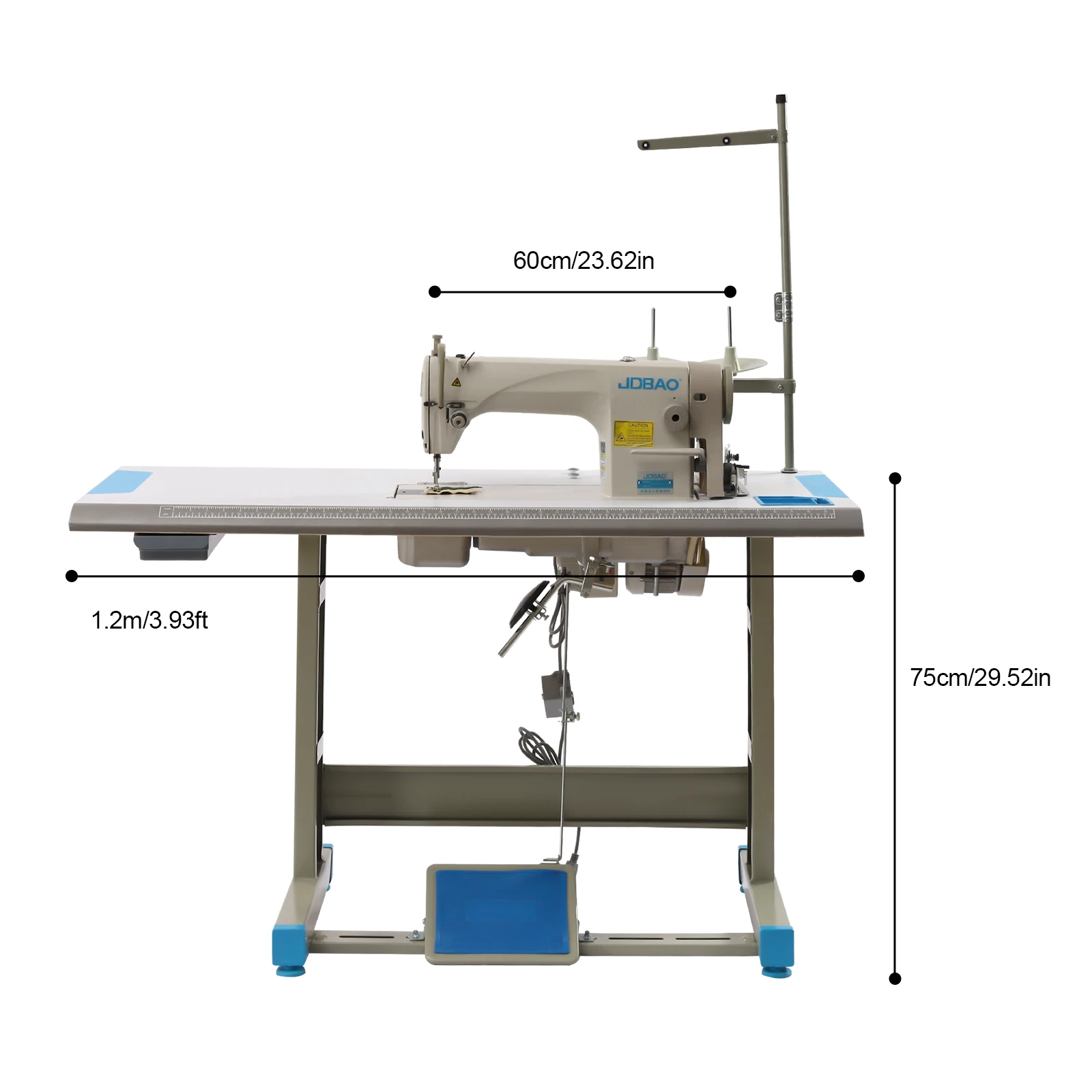 Industrial Sewing Machine Set 550W Upholstery Sewing Machine with Motor + Table Stand + Commercial Sewing Machine - Image 6