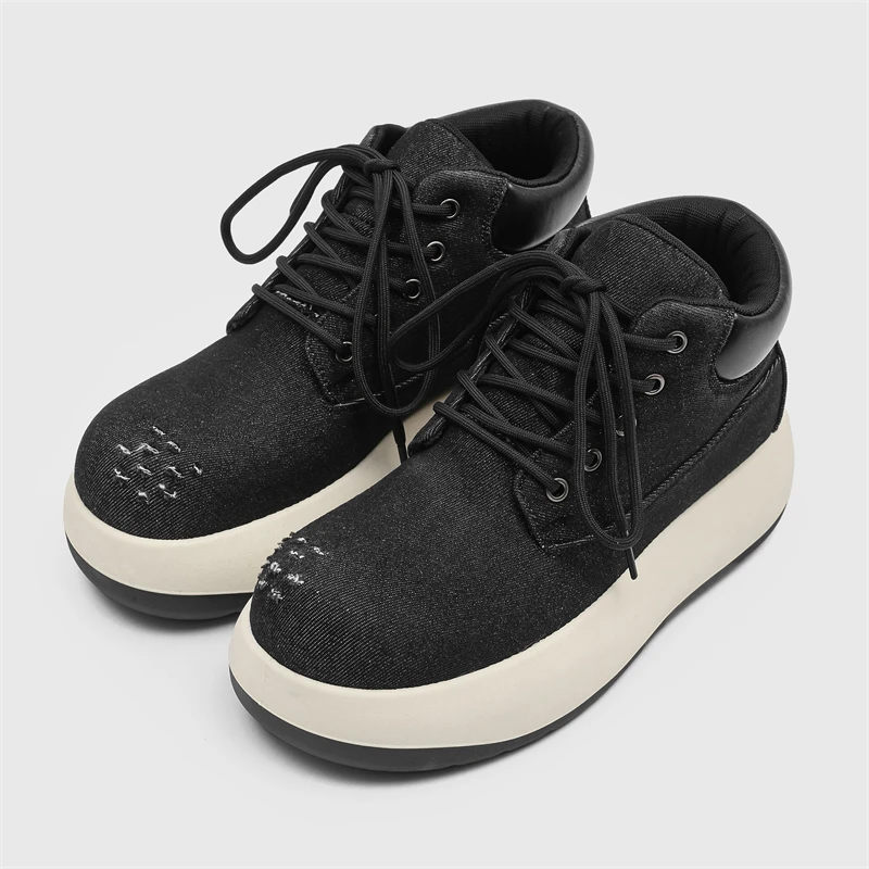 

2025Summer Breathable Comfortable Lightweight High-Quality New NicheQBlack and Blue Martin Casual Men's Shoes39-44