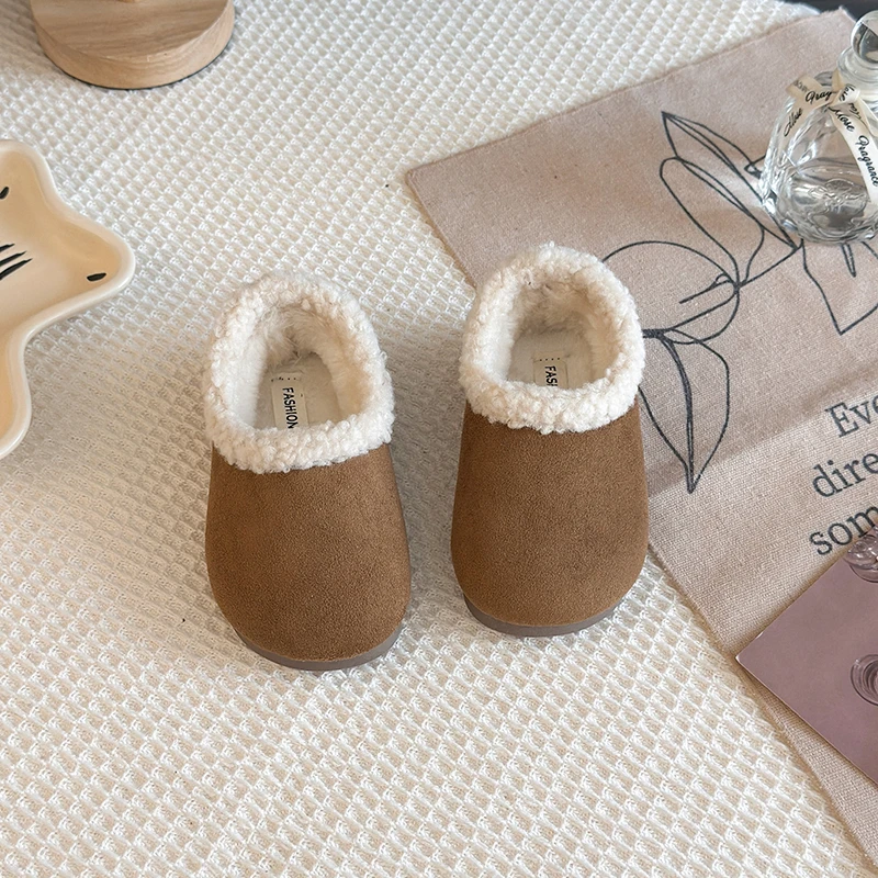 2025 شتاء جديد الأطفال حذاء كاجوال للفتيات موضة الكورية نمط لينة أسفل المضادة للانزلاق تنوعا الأميرة القطن الأحذية #4