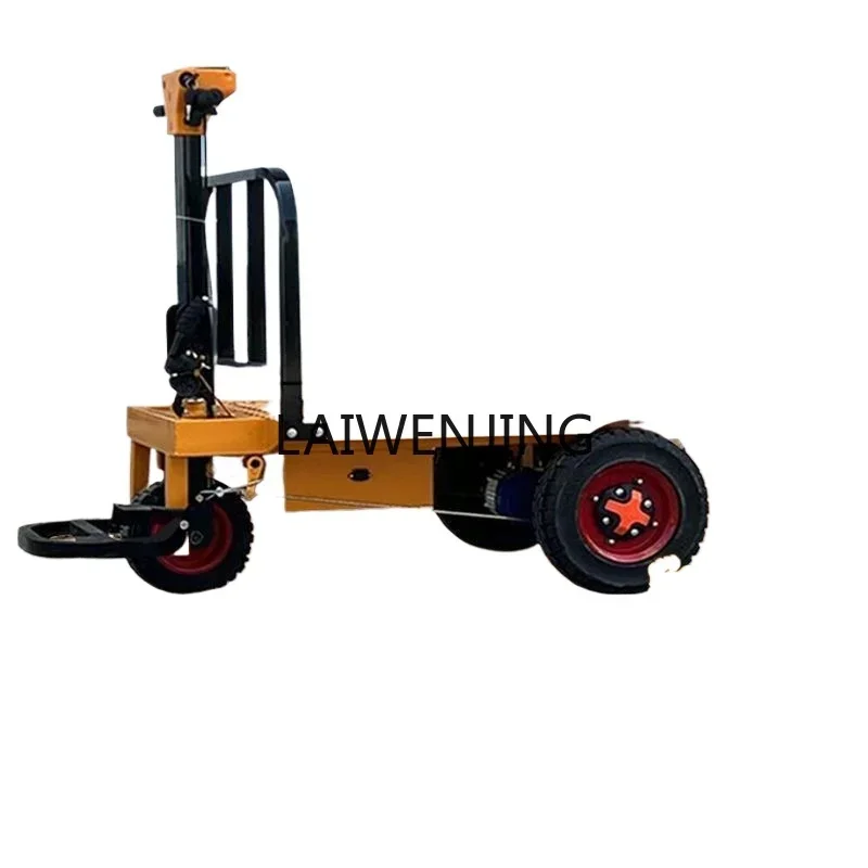 

LYN electric flat trolley construction site three-truck pulling goods small automatic agricultural handling truck