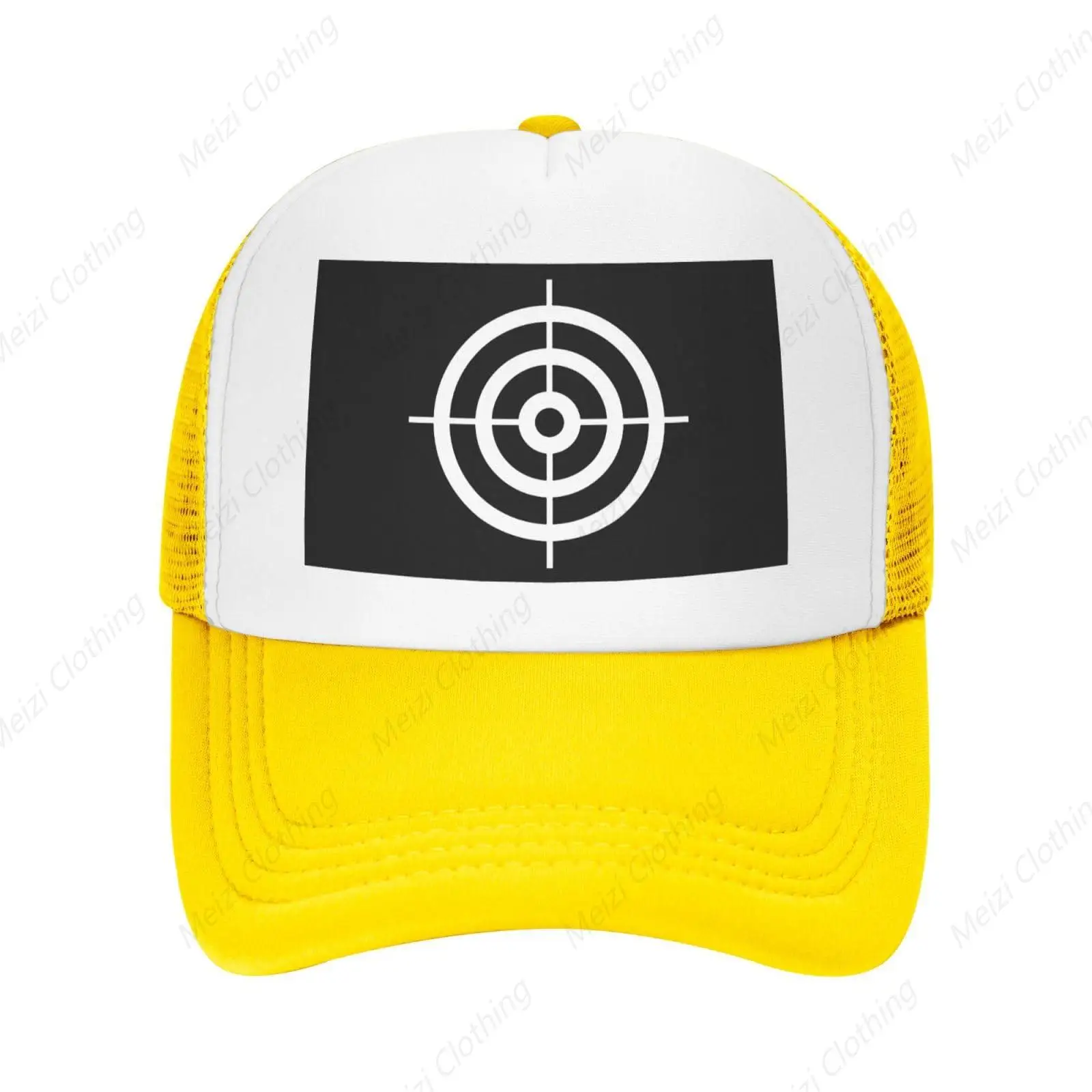 Shooting Target Mesh Breathable Truck Hat Outdoor Sports Baseball Hat Adjustable Gift Golf Hat