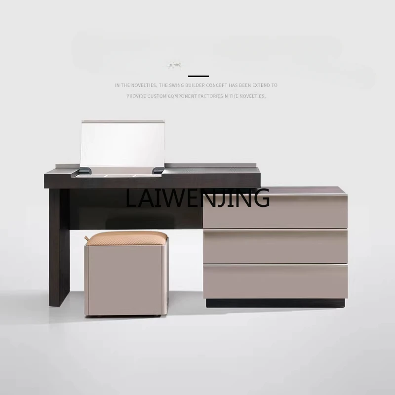 

SGF telescopic solid wood Italian minimalist flip dresser desk integrated dresser