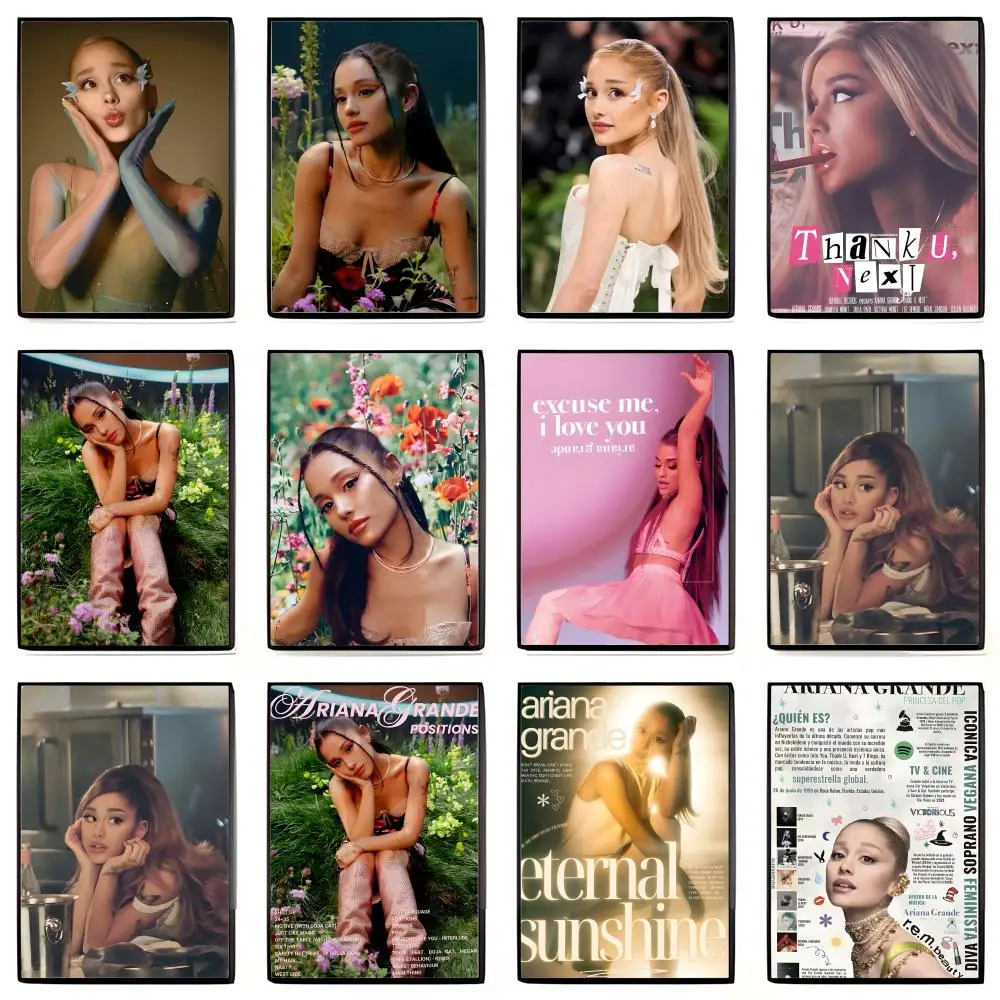 Póster de Ariana Grande, Cantante Pop, Thank U Next, Wicked Glinda, Adhesivo Artístico de Alta Definición, Autoadhesivo, Impermeable, Decoración para el Hogar