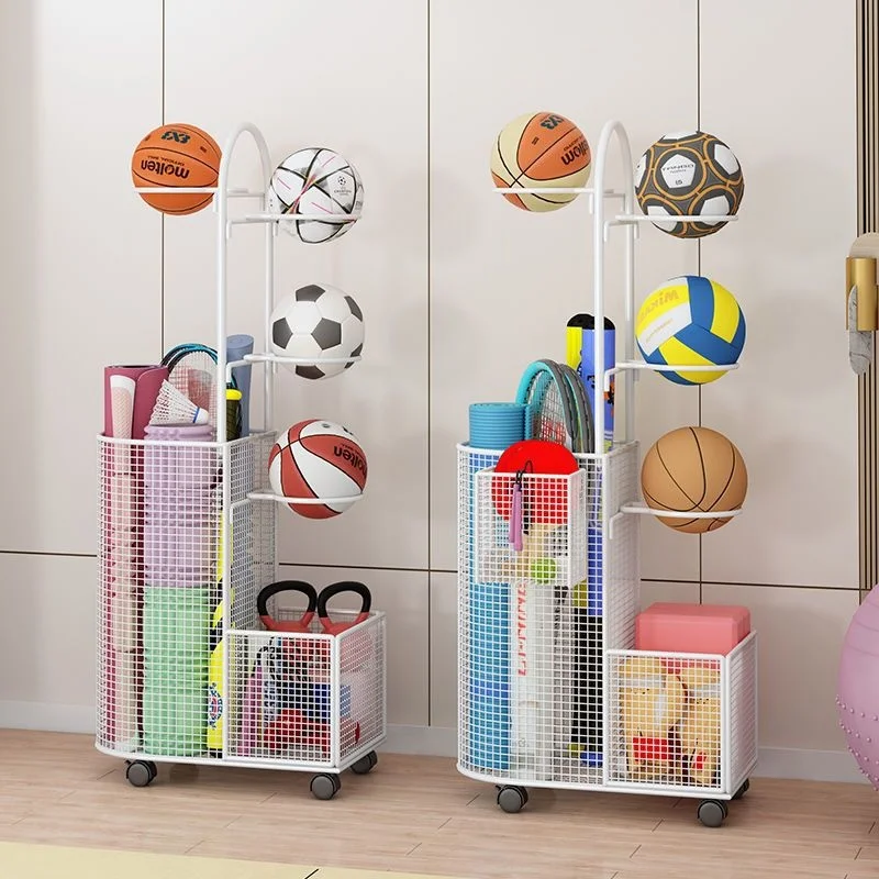 Sports Storage Rack Basketball Football volleyball Badminton Rackets Ball Holder Fitness Equipment Ball Storage Rack Pratical