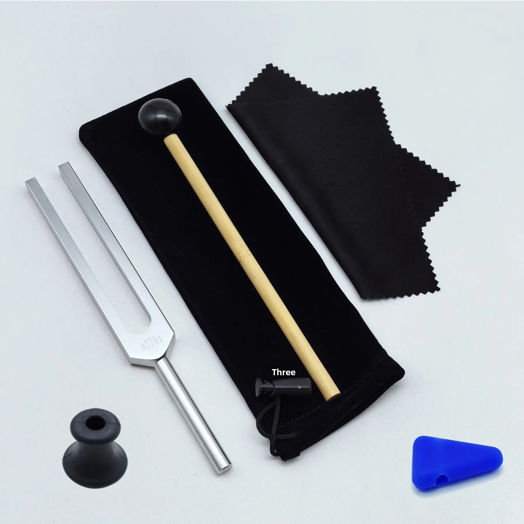 Factory-direct Supply 432 Hz Aluminum Alloy Golden-colored and Colorful Tuning Forks; Cross-border Ready-stock Triangular Model