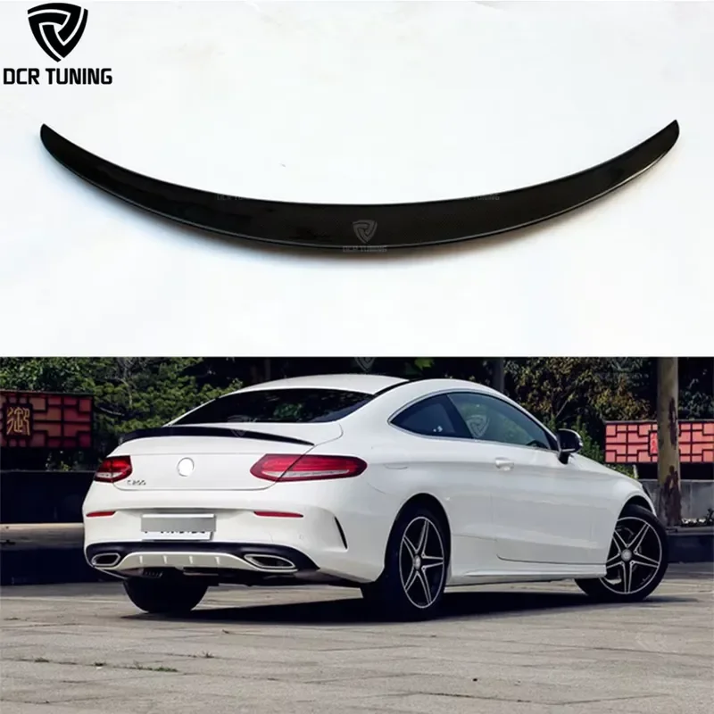 A Style Carbon Fiber Rear Spoiler for - W205 2-Door Coupe C43 C205 C180 C200 C250 C260