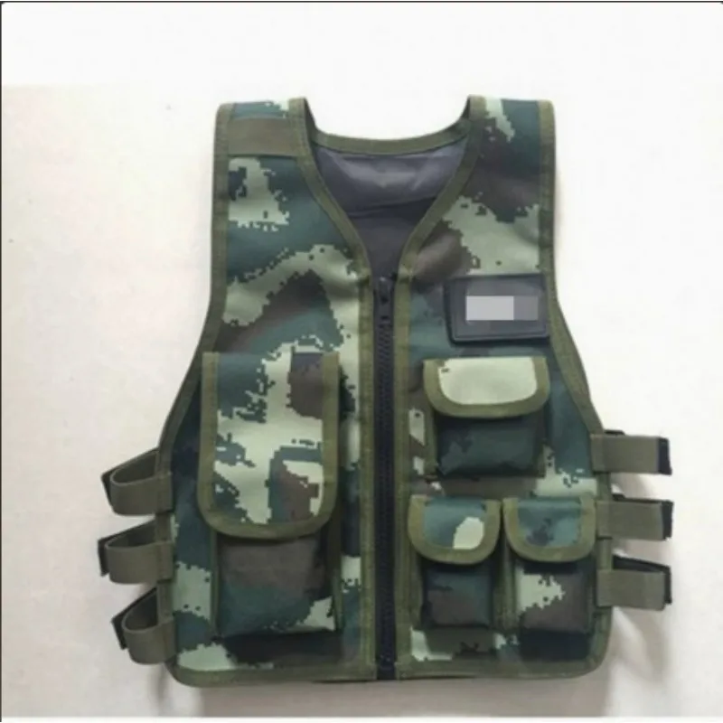 Children Adult Hunting Tactical Vest CS Game Chest Rig Plate Carrier Camouflage Hunting Training Combat Airsoft Vest