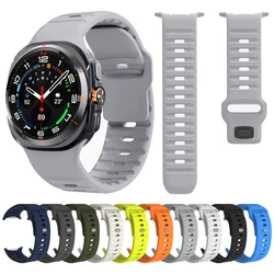 Soft Silicone Strap For Samsung Galaxy Watch Ultra Sports Band Bracelet For GalaxyWatch Ultra 47mm Watchband Accessories