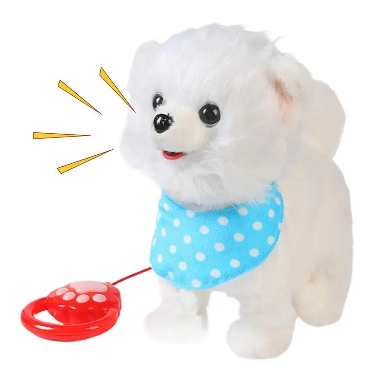 

Walking Puppy Toy For Toddler Interactive Plush Animal Toy Interactive Home Decor Plush Cartoon Electric Accompanying Doll For