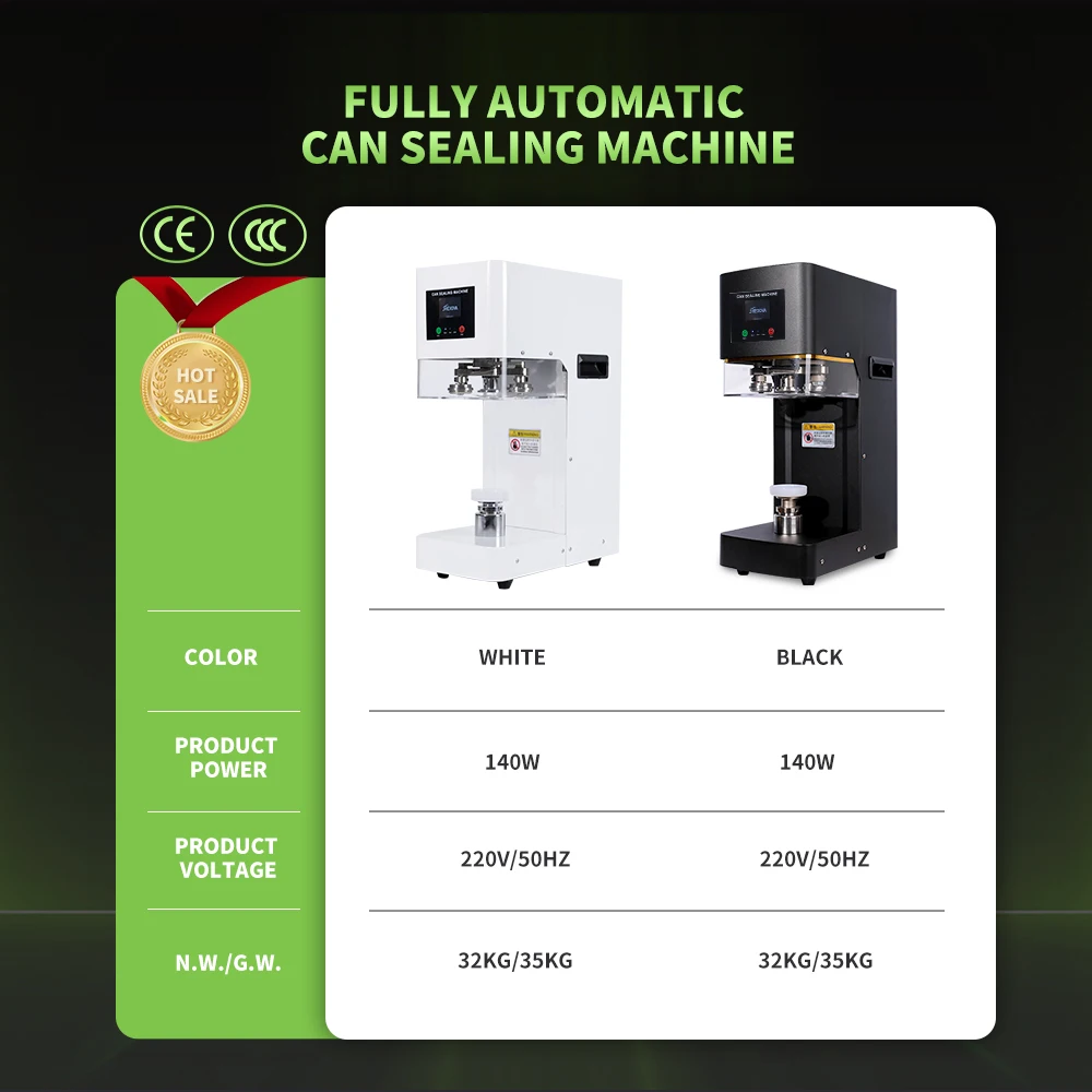 Commercial Electric White Pop Can Sealing Machine Pet Aluminum Can Beverage Sealer Cup Selling Machine For Milk Tea Juice
