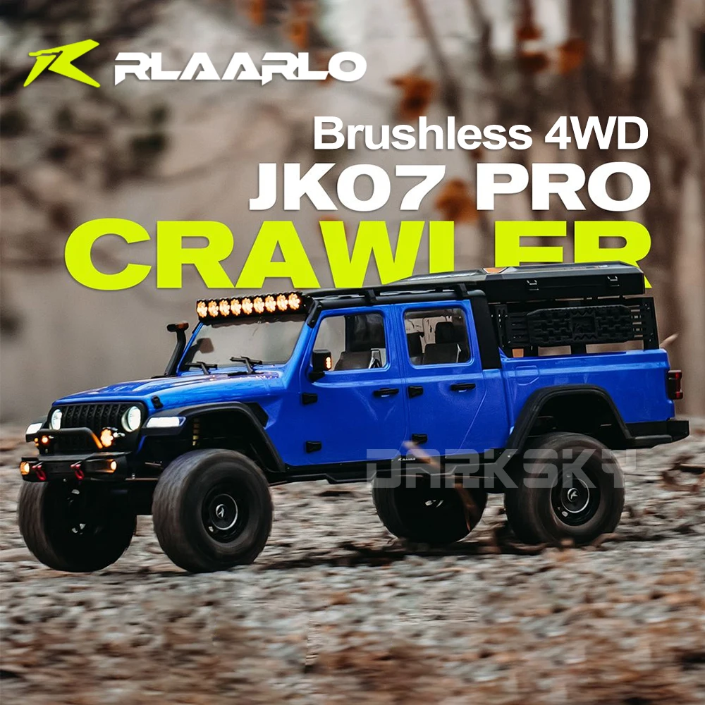 

Rlaarlo JK07 Pro Brushless 4WD RC Crawler 1/7 Electric Remote Control Model Cars RTR Adults Children's Toys