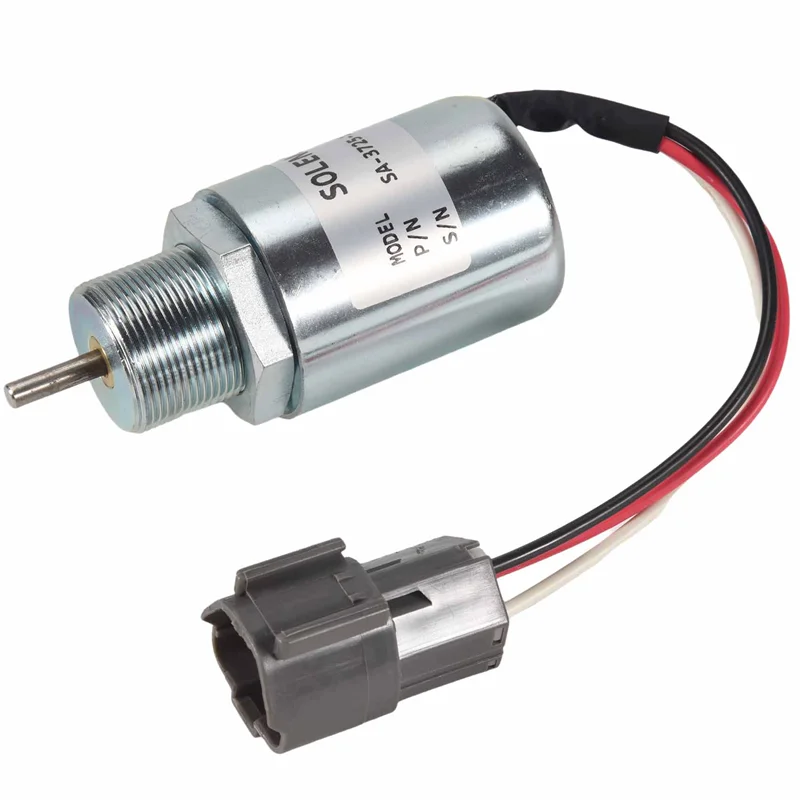 Solenoide de apagado de combustible SA-3725-12 30A87-00040 para motor Mitsubishi L2E L3E S3L S4L Volvo EC15 Toro 223D Mahindra 12VDC-M54K