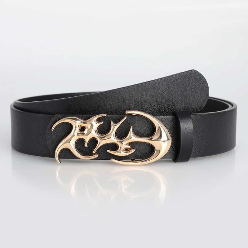 New Stylish Irregular Alloy Buckle Waist Belt, Casual Retro  display picture 1