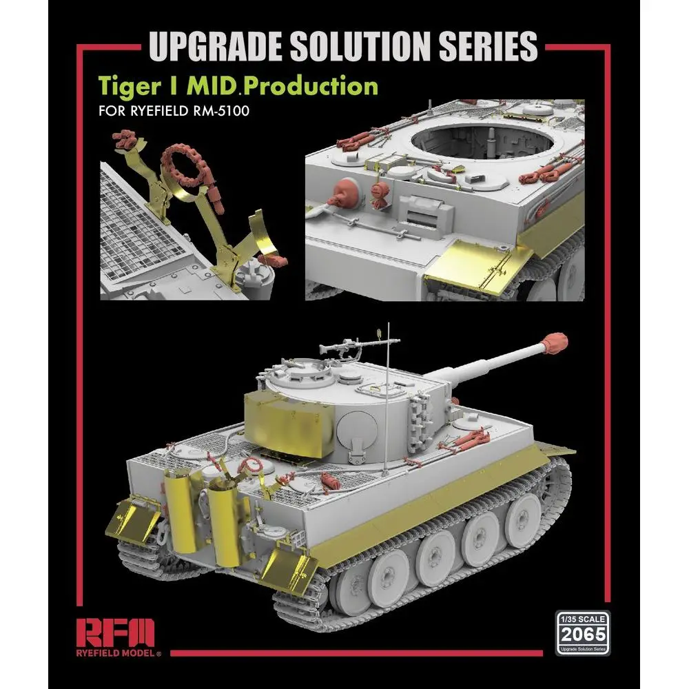 RYEFIELD MODEL RFM RM-2065 1/35 Upgrade Set For Tiger I Mid Production (For RM-5100) - Upgrade Detail Set