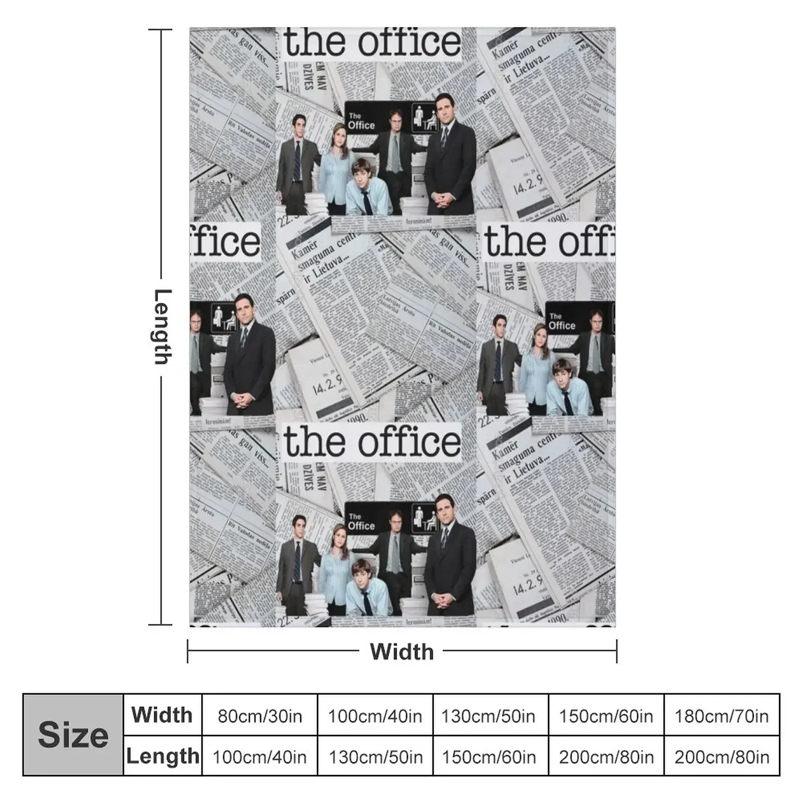 The Office? Dunder Mifflin Paper Co. Throw Blanket Decorative Beds Bed Thermals For Travel Blankets