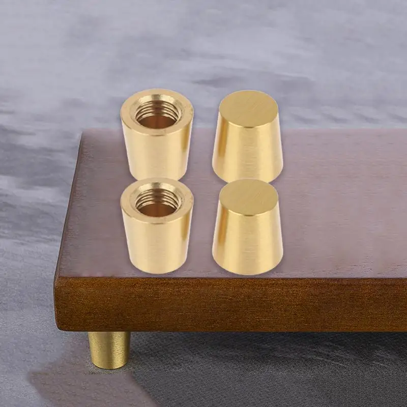4PCS Brass Cutting Board Feet Non Slip Stabiliser Risers For Chopping Board Jewelry Box Display Tray Support Pads
