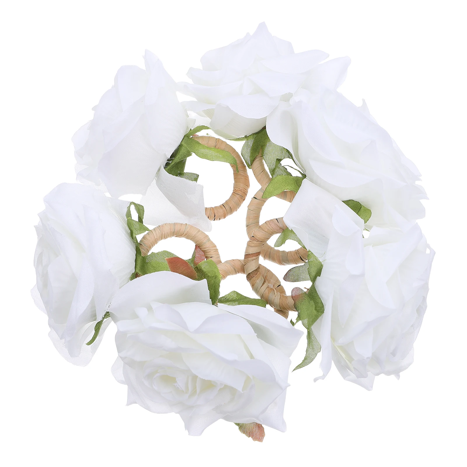 

6Pcs Artificial Rose Flower Napkin Rings Elegant Table Decor for Special Occasions and Holidays Rose Napkin Rings Set