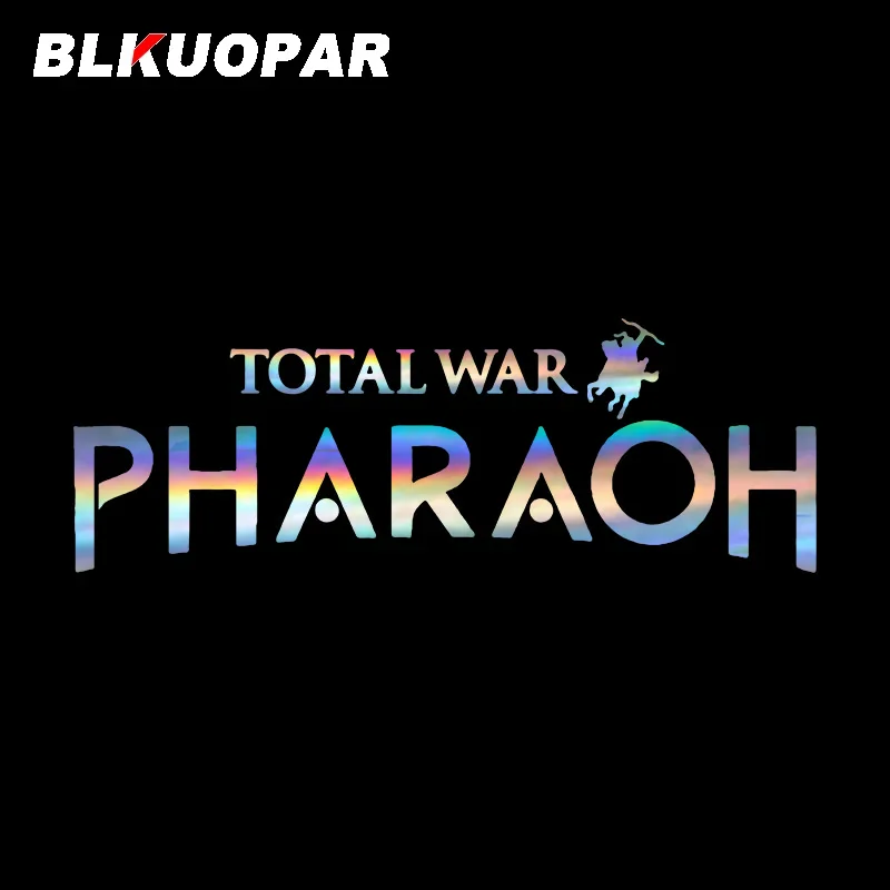 BLKUOPAR Total War: PHARAOH Game Logo Laser Car Stickers Ancient Campaign Decal Waterproof Die Cut Laptop Bumper Car Lable