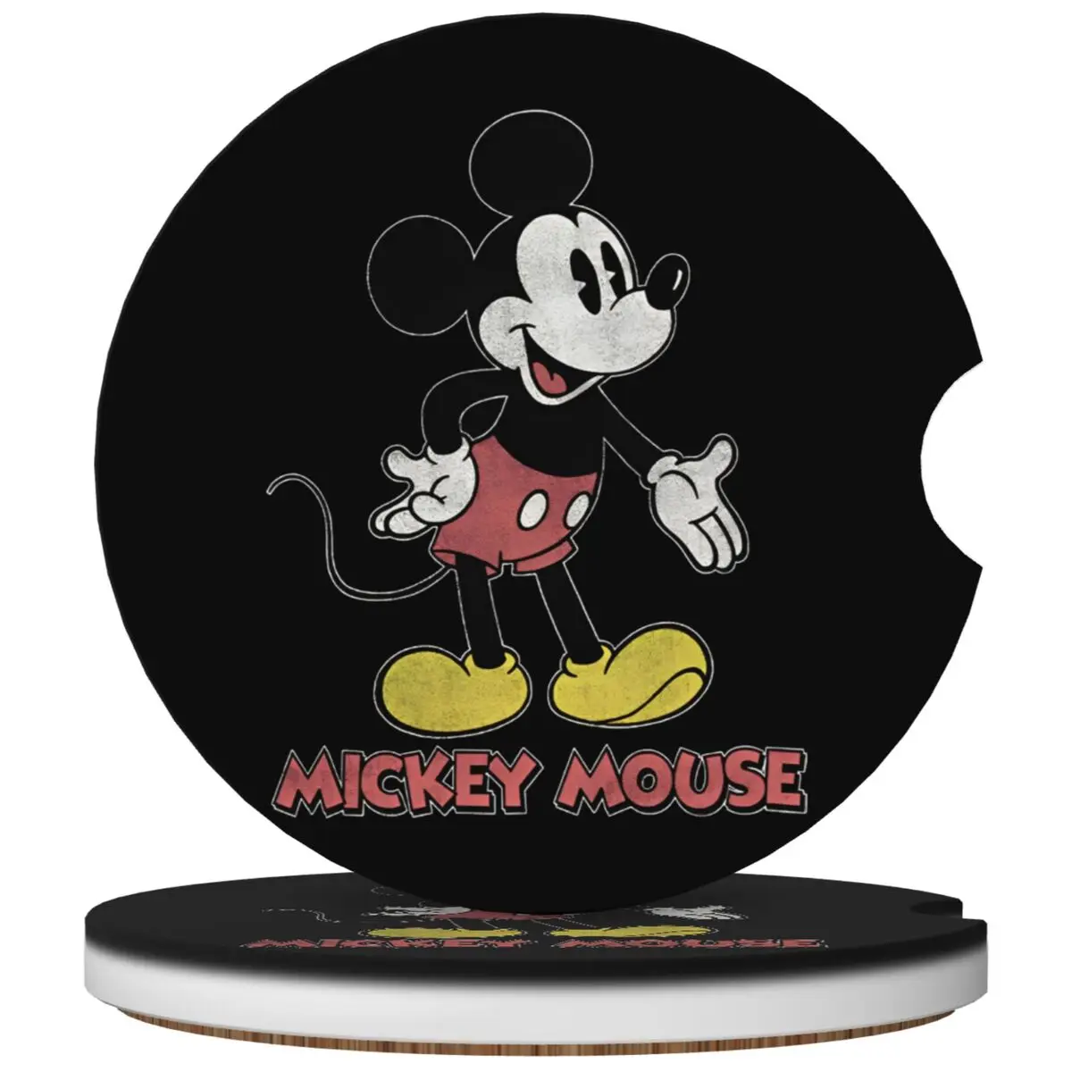 Mickey Mouse Disney Minnie Car Coasters 2 Pack for Cup Holders 2.56