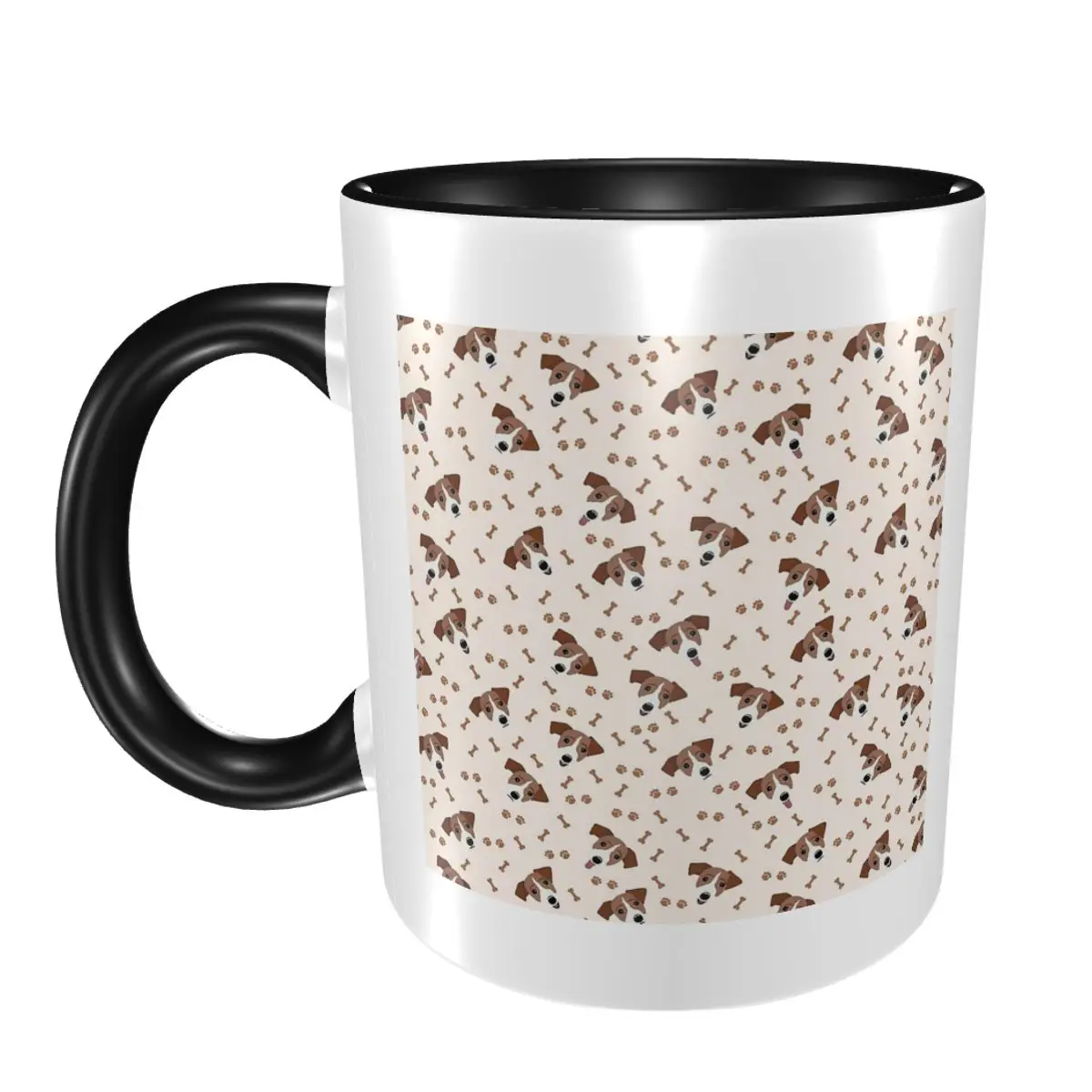 

Джек-рассел-терьер, собака с костями, кружка, забавные керамические кофейные чашки, чайные кружки, чашка для молока, посуда для напитков, подарок для друзей