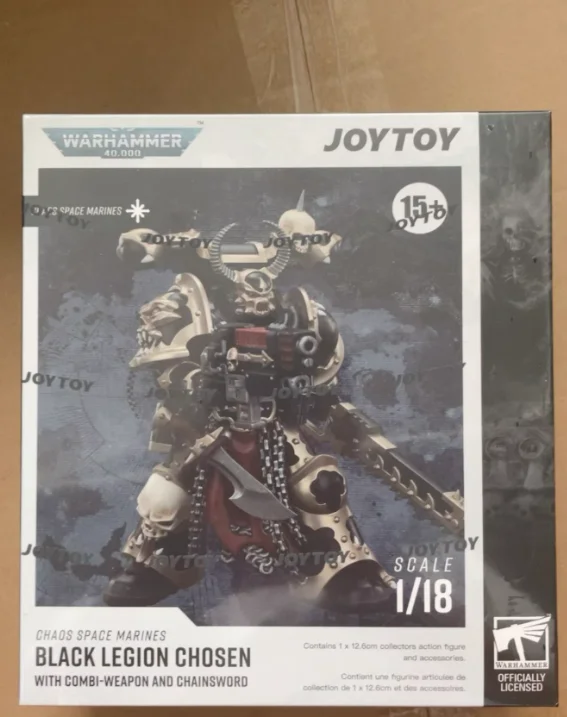 

【SF】JOYTOYS 1/18 Action Figure Warhammer 40K Chaos Space Marines Black Legion Prime Model Toy Gift