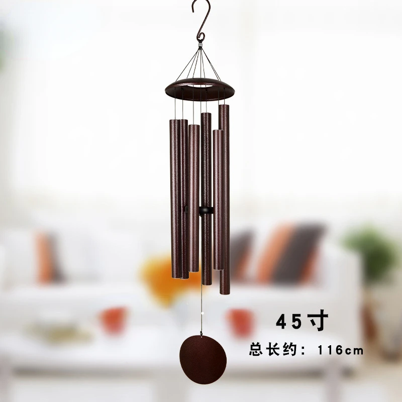 45 inch retro outdoor garden balcony metal aluminum tube music wind chime ornaments home decoration wind chime