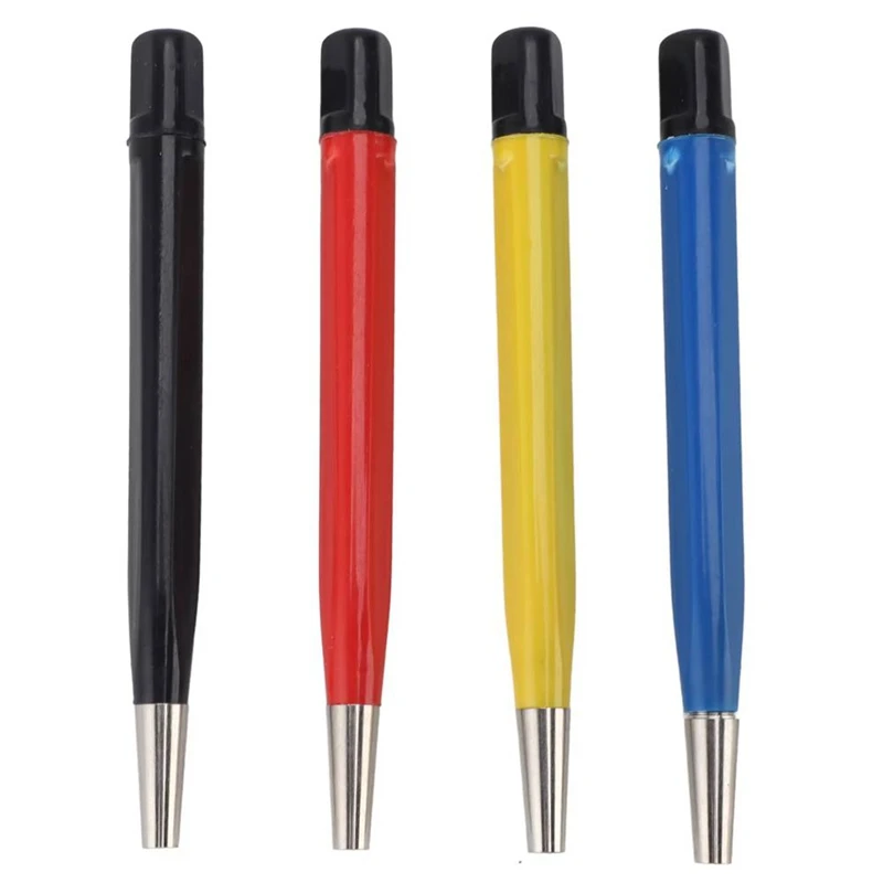 4Pcs Watch Rust Cleaning Pen Scratch Brush Pen Set Portable Fiberglass Nylon Steel Brass For Electrical Circuit Boards