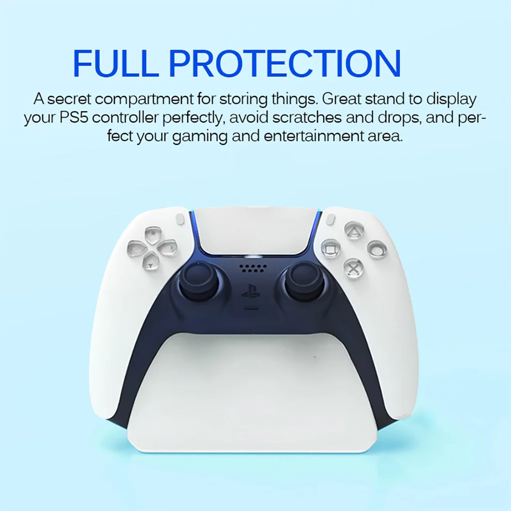 1 Set Storage Stands Game Pad Accessories Controller Bracket Upgraded Structure Desktop Holder Replacement for PS5