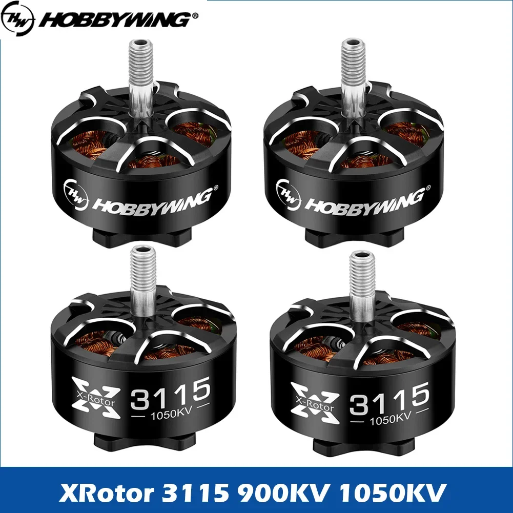 RoRuS4pcs Hobbywing XRotor 3115 900KV 1050KV 3110 900KV 1150KV 6S Brushless Motor For FPV Freestyle 9inch 10inch Long Range Dron