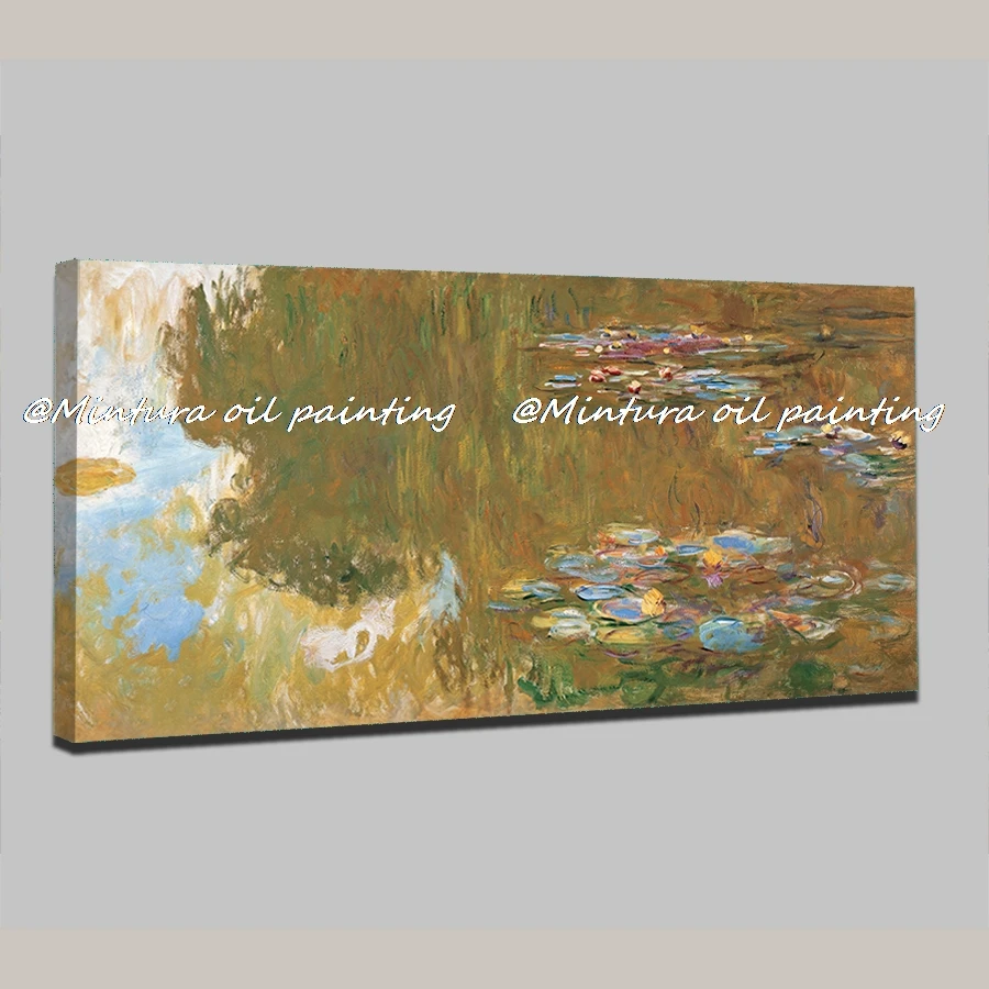 

Ручная роспись The Water-Lilies Pond от Claude Monet, картина маслом на холсте, настенная картина для гостиной, украшение дома