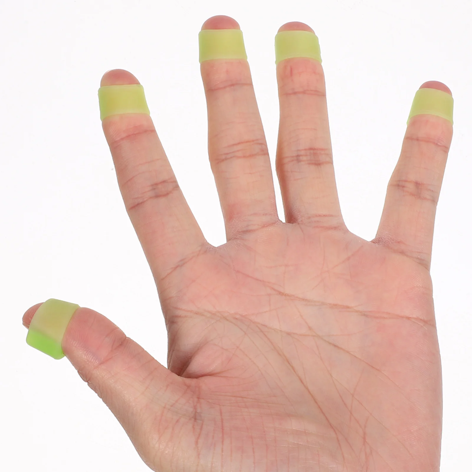 

5 Pcs Pipa Nail Set Musical Finger Picks Dedicated Light Green Zither Guard Practice Tips for Nails