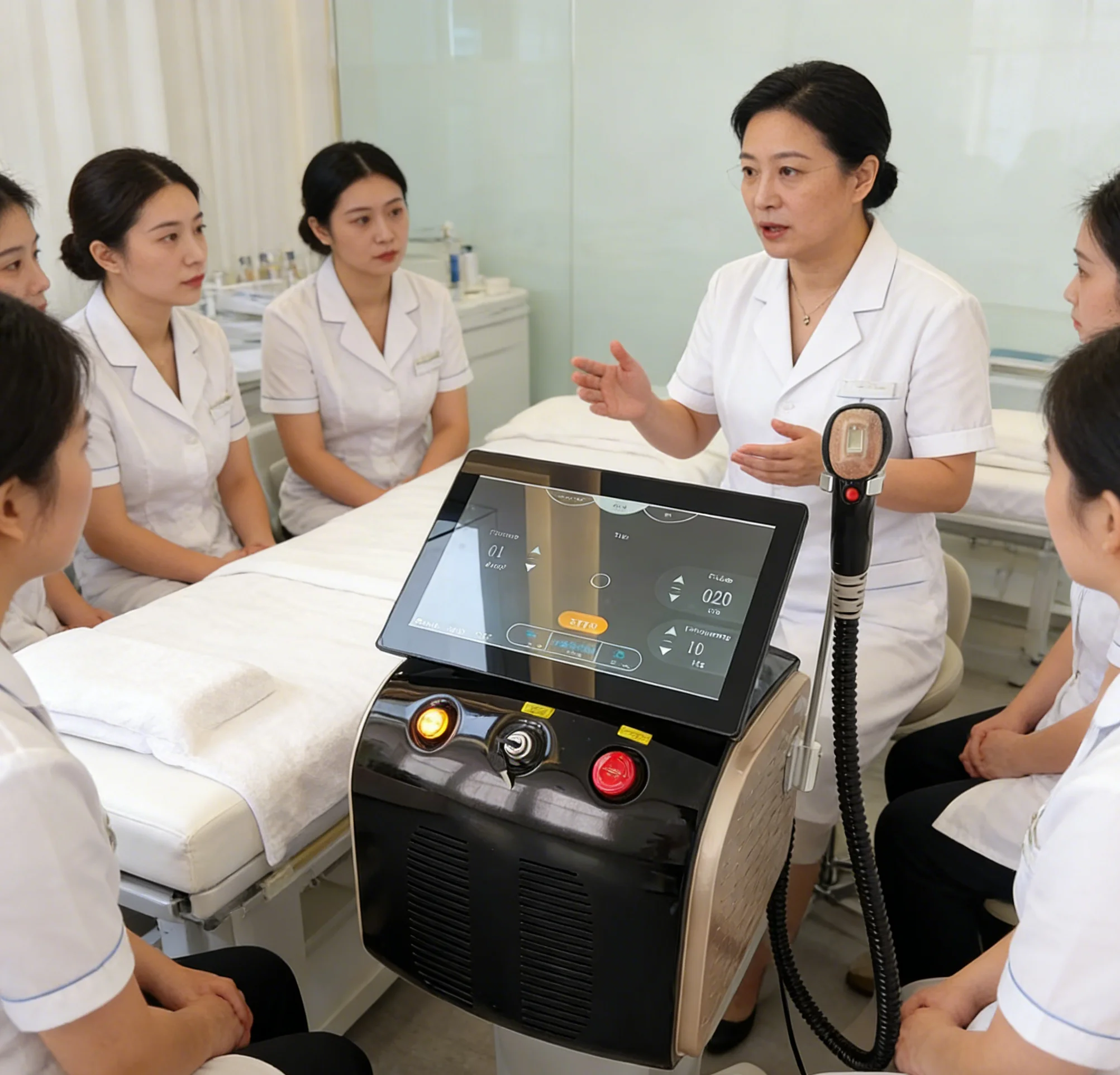 

Professional SLyric 3 Wavelength 755/808/1064nm Freezing Point Laser Permanent Painless Hair Removal Machine Skin Rejuvenation