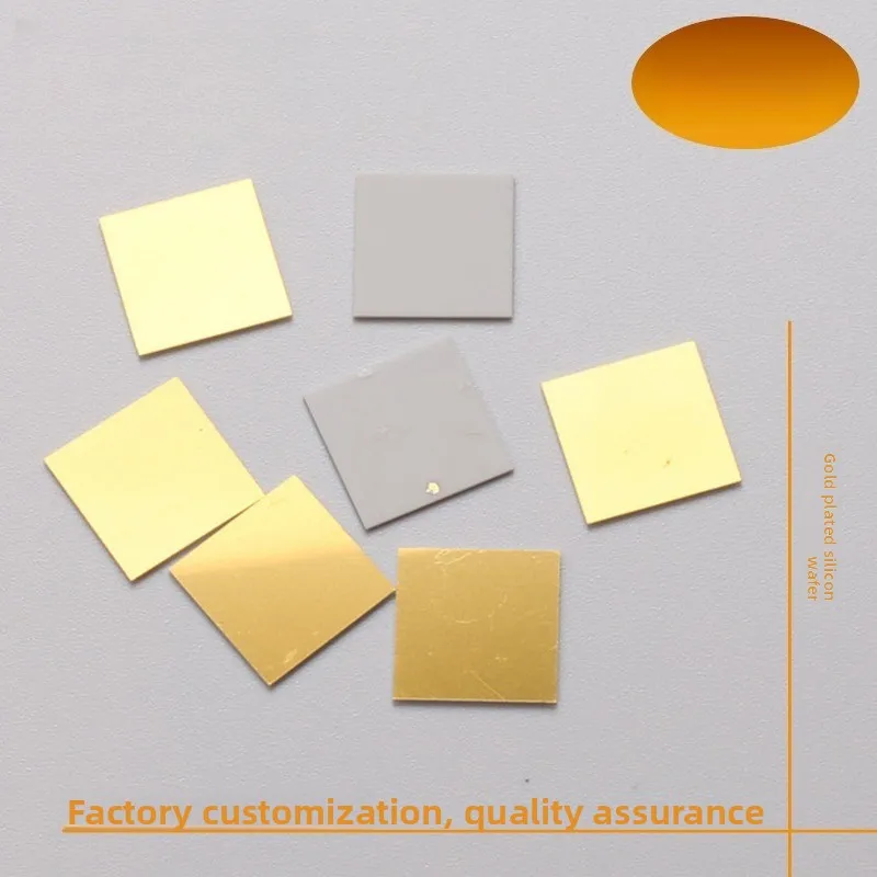 Gold Plated Silicon Wafer 4 Inch, Gold Coated Glass Sheet, Custom Ag Pt Ti Cr Cu Plating