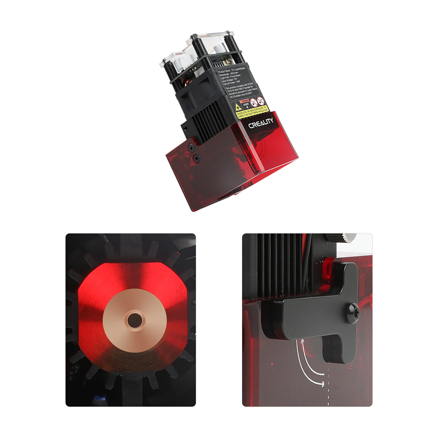 Creality CV-Laser Engraving Laser Module 24V 1.6W 5W Precise Focusing Soot Absorption for Ender 3 S1Ender 3 S1 Pro 3D Printers