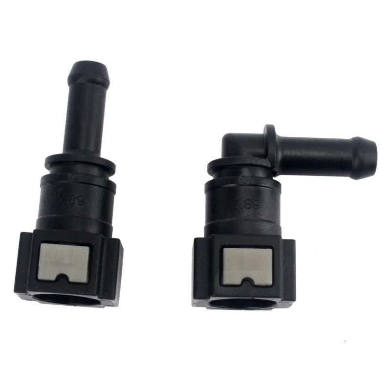 7.89mm ID 5.5 6 7.5 Car Fuel Line Coupler Hose Quick Connect Rubber Nylon Oil Pipe Adapter Disconnect Release Female Connector