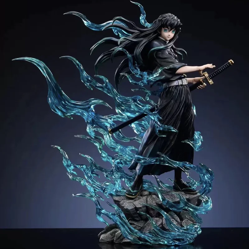 Demon Slayer Tokitou Muichirou Pvc Action Figure 33 cm Anime Figuur Gk Standbeeld Model Speelgoed Collectie Pop Kinderen Kerstcadeau speelgoed