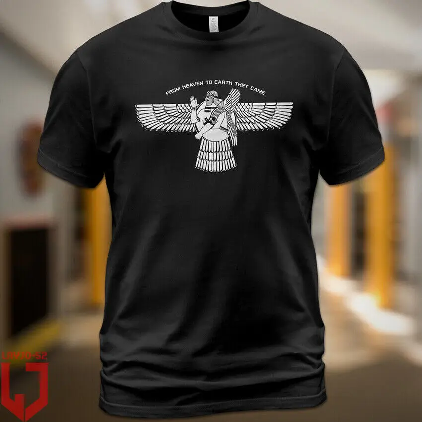 Ancient Aliens Anunnaki Winged God Sumerian Civilization Man T-Shirt long sleeves