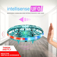 UFO induction aircraft remote control aircraft flying ball drone gesture intelligent suspended flying saucer children's toy boy