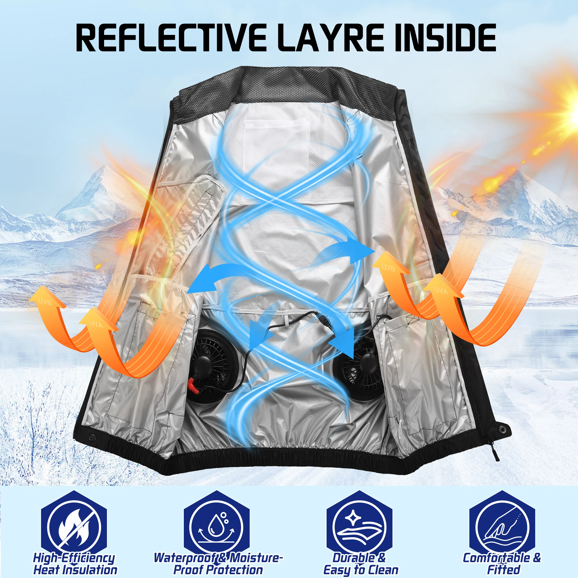 Охлаждающий жилет-вентилятор: – обзор и цена Outdoor Adventure Vest