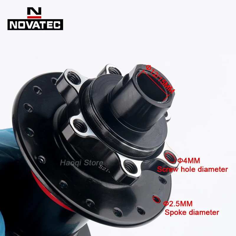 NOVATEC Micro Spline Hub 32 Holes MTB MS Cubes Axle Boost 12S Mountain Bike MS Hubs for Shimano M6100 M7100 M8100 12S