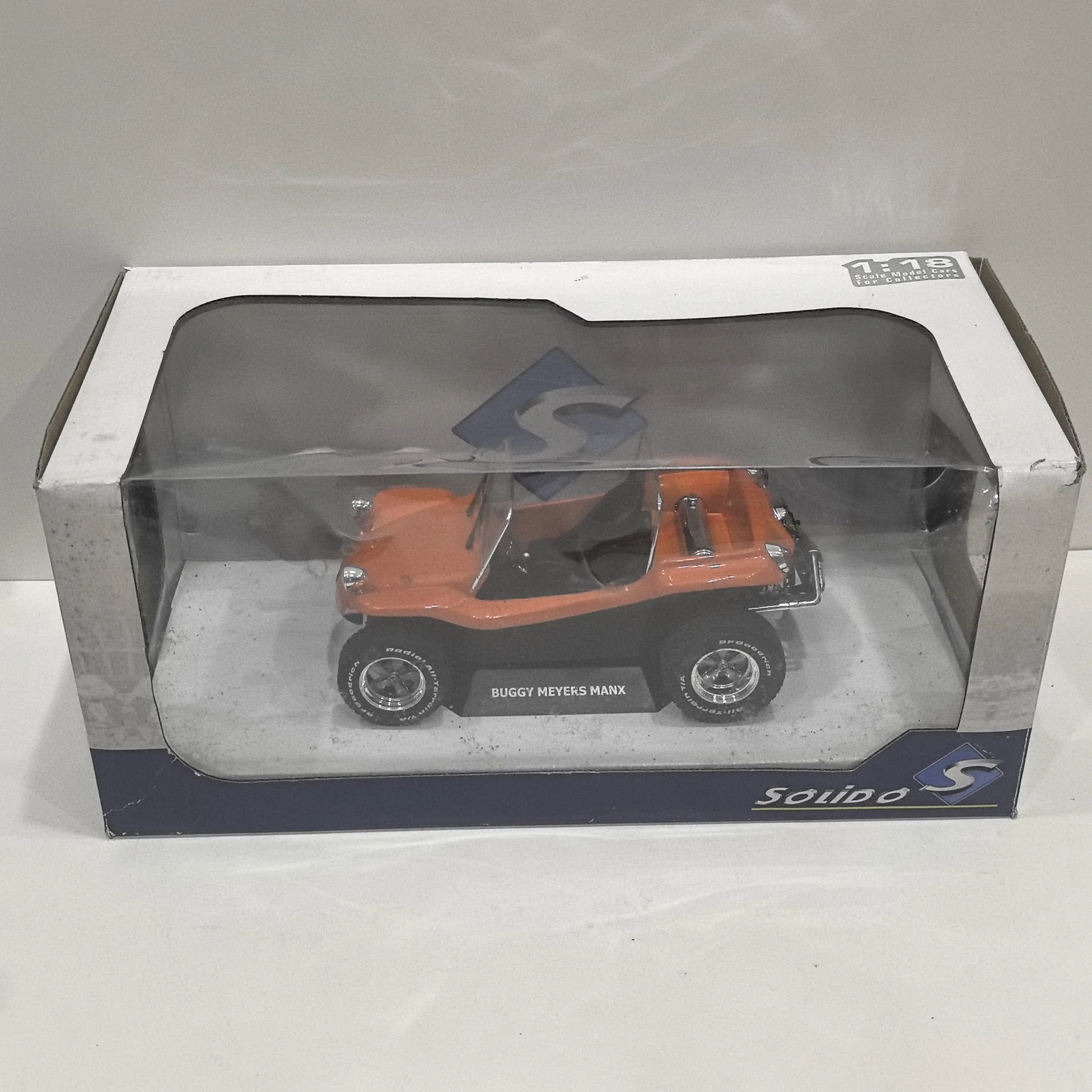 Diecast SOLIDO 1/18 Scale MEYERS MANX BUGGY 1967 K4 Alloy Car Model