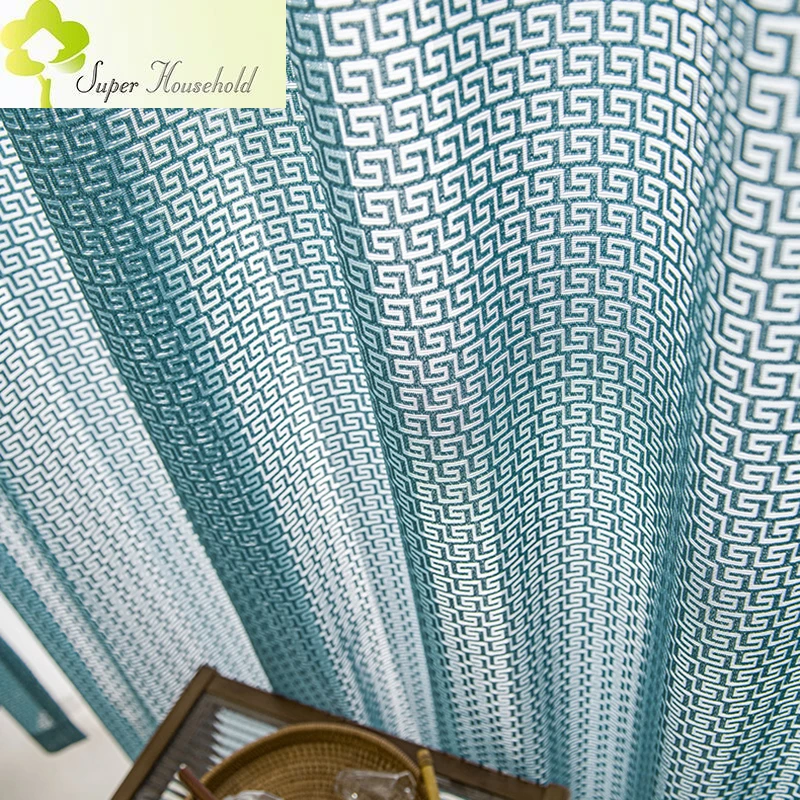 New warp knitted yarn tulle for living room bedroom curtains balcony modern style Chinese sunscreen maze simple window screen