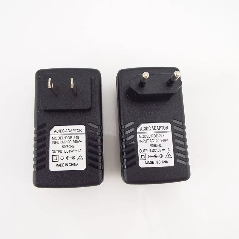 Cctv Security Surveillance Poe Voeding 15V 1a Poe Muur Plug Poe Injector Ethernet Adapter Ip Camera Telefoon Ons Eu Plug
